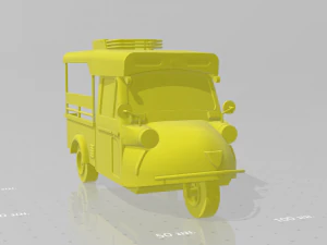tuk tuk 3 wheel frog car 3D Print Model
