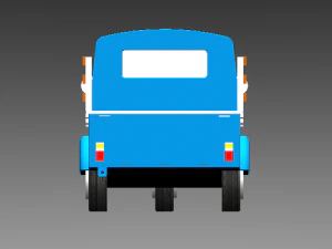 carro sapo de 3 rodas tuk tuk na fazenda Modelo de Impressão 3D