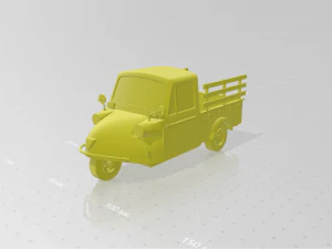 carro sapo de 3 rodas tuk tuk na fazenda Modelo de Impressão 3D