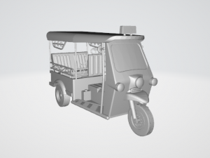 tuk tuk 3 wheel bangkok 3D Baskı Modeli