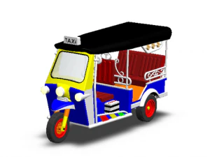 tuk tuk 3 wheel bangkok 3D Print Model