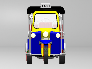 tuk tuk 3 wheel bangkok 3D Baskı Modeli