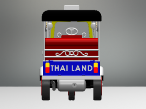 tuk tuk 3 wheel bangkok 3D Baskı Modeli