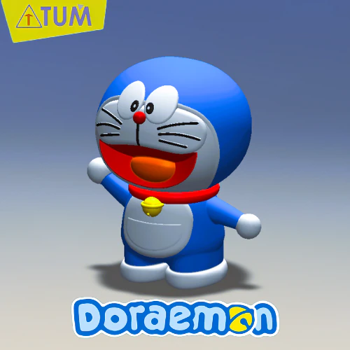 Doraemon-Puppe 3D Druckmodell .c4d .max .obj .3ds .fbx .stl .blend 