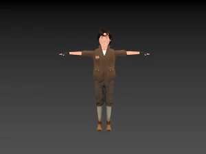 medieval boy 3D Model