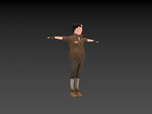 medieval boy 3D Model