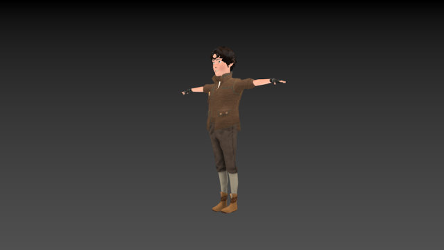 medieval boy 3D Model .c4d .max .obj .3ds .fbx .stl .blend 