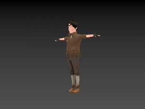 medieval boy 3D Model