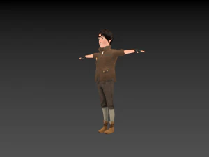 menino medieval Modelo 3D
