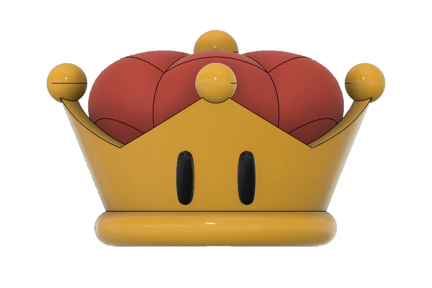 super crown for bowsette 3D Print Model .c4d .max .obj .3ds .fbx .stl .blend 