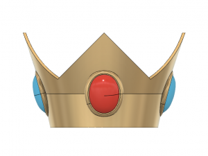 princess peach crown 3D Print Model