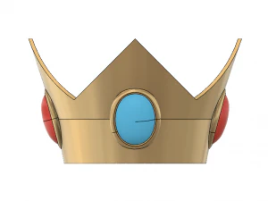 princess peach crown 3D Print Model