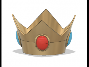 princess peach crown Modello di stampa 3D