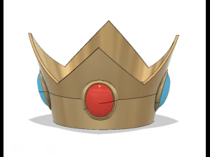 princess peach crown 3D Print Model