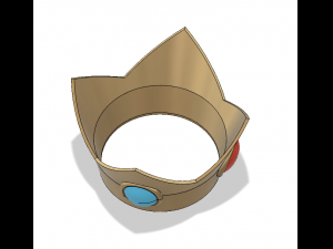 princess peach crown Modello di stampa 3D