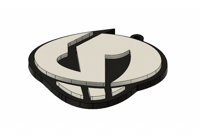 team skull pendant Model do druku 3D .c4d .max .obj .3ds .fbx .stl .blend 
