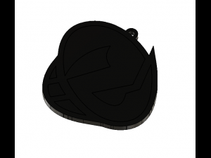 team skull pendant Model do druku 3D
