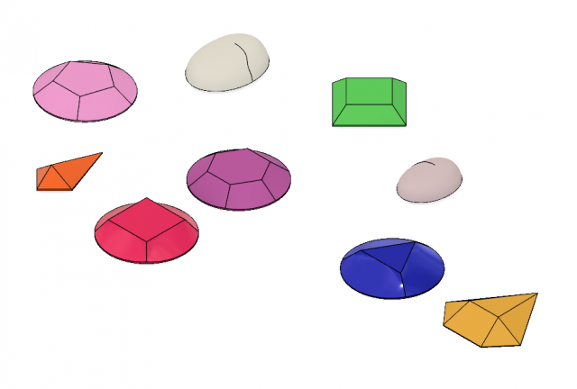 steven universe cosplay gem set 3D प्रिंट मॉडल .c4d .max .obj .3ds .fbx .stl .blend 