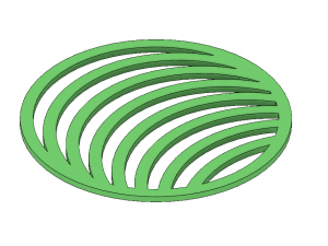 coaster set geometric shapes and scribbles 3D 프린트 모델