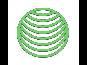 coaster set geometric shapes and scribbles 3D 프린트 모델