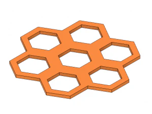 coaster set geometric shapes and scribbles 3D Print Model