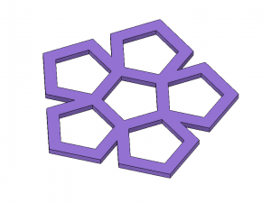 coaster set geometric shapes and scribbles 3D 프린트 모델