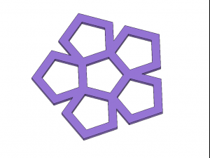 coaster set geometric shapes and scribbles 3D 프린트 모델