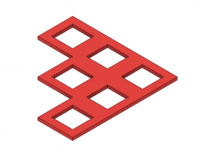 coaster set geometric shapes and scribbles 3D 프린트 모델