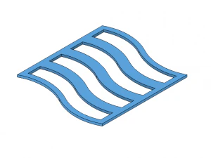 coaster set geometric shapes and scribbles 3D Print Model