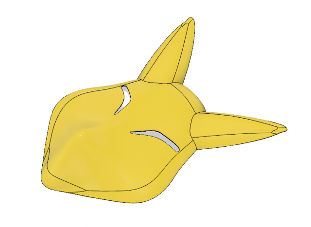 keaton fox mask majoras mask 3Dプリントモデル .c4d .max .obj .3ds .fbx .stl .blend