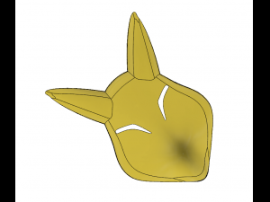 keaton fox mask majoras mask 3Dプリントモデル