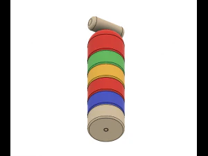 daruma otoshi 3D Print Model