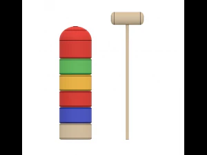 daruma otoshi 3D Print Model