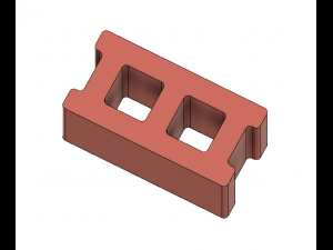 free mini cinder blocks 3D Принт Модель
