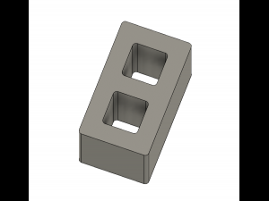 free mini cinder blocks 3D Принт Модель