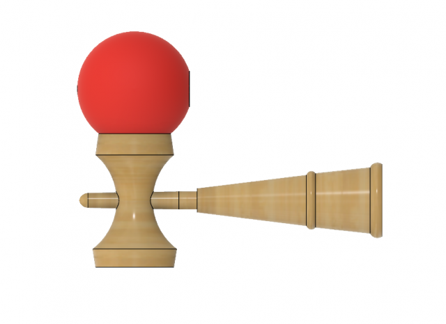 classic kendama 3D Print Model .c4d .max .obj .3ds .fbx .stl .blend 