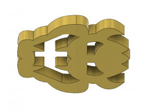 bowser emblem for wedding outfit with bonus keychain and coaster 3Dプリントモデル