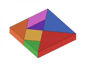 tangram containers 3D Print Model