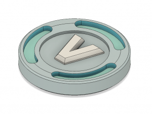 v-bucks coin model 3D Print Model