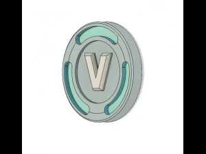 v-bucks coin model 3D Print Model
