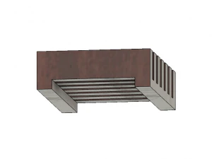 Lamellen-Seifenschale 3D Druckmodell