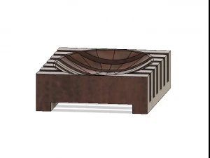 Lamellen-Seifenschale 3D Druckmodell