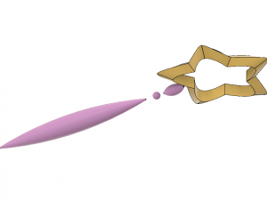 daoko girl star wand 3D प्रिंट मॉडल