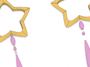 daoko girl star wand 3D प्रिंट मॉडल
