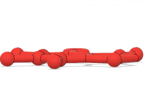 free caffeine molecule ornament 3D Print Model