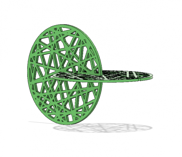 interlocking cactus coasters 3D Print Model .c4d .max .obj .3ds .fbx .stl .blend 