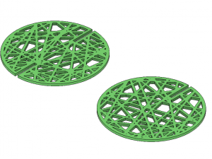 interlocking cactus coasters 3D Print Model