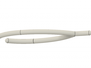 free simple wishbone 3D Print Model