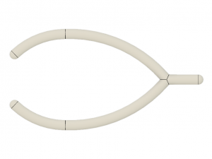free simple wishbone 3D Print Model