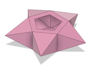 折纸星星盒子 3D 打印模型